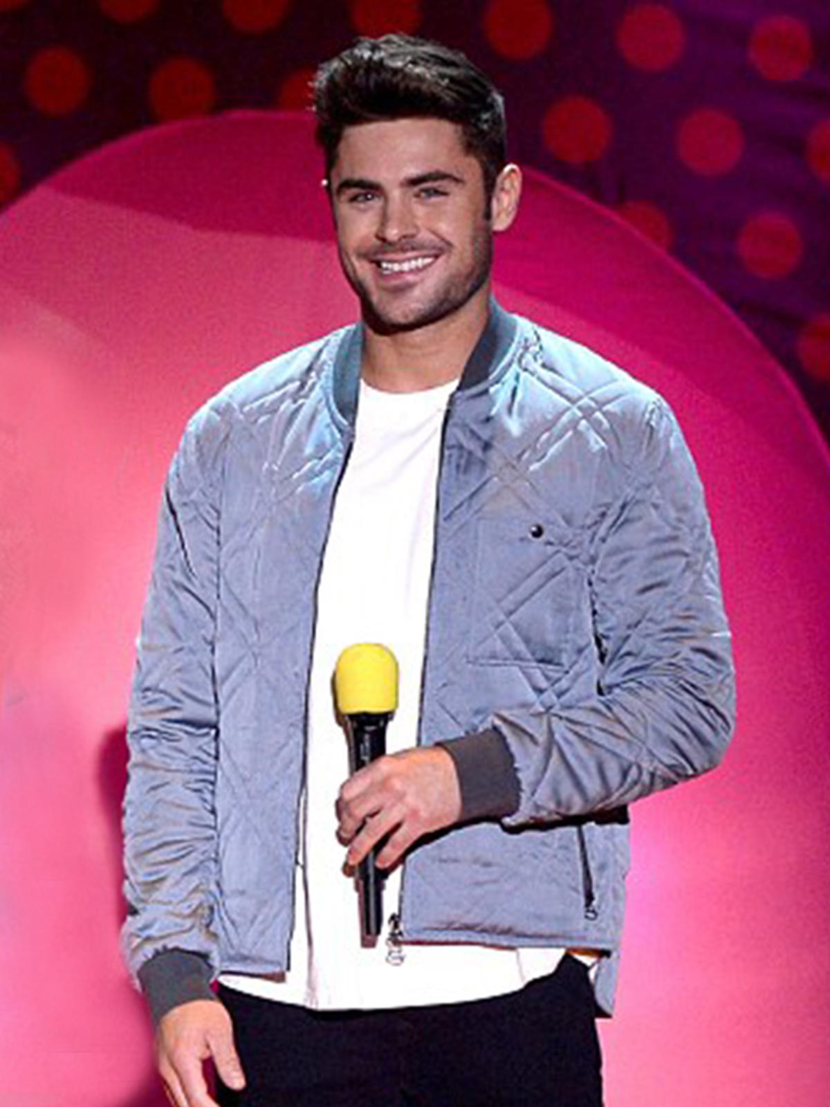 Zac Efron Light Grey Jacket