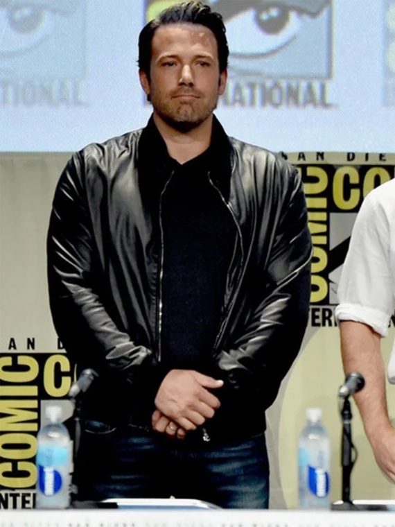 Batman V Superman Ben Affleck Black Leather Jacket