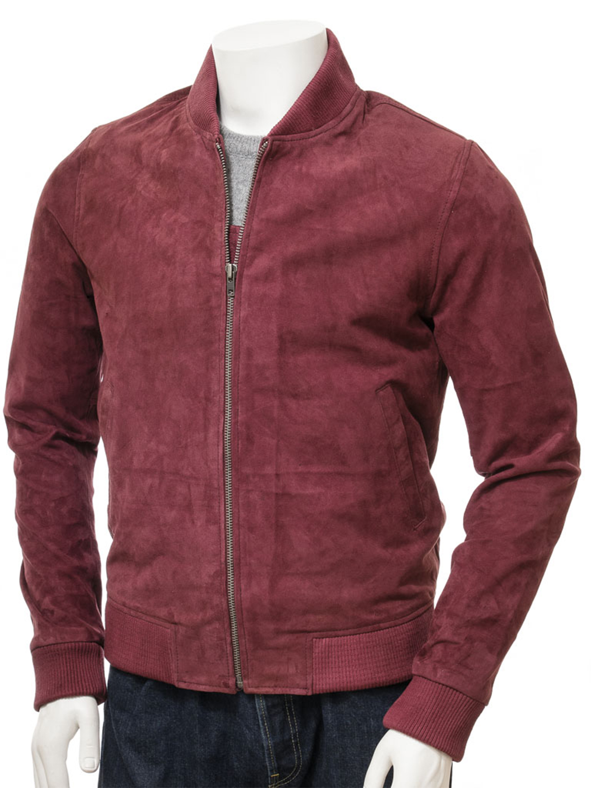 Bradstone Burgundy Bomber Jacket