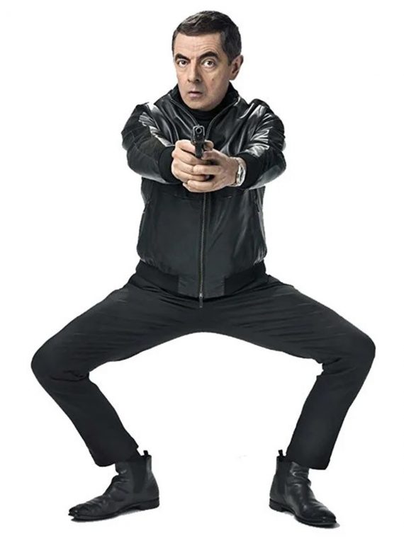 Johnny English Strikes Again Black Leather Jacket - Image 3