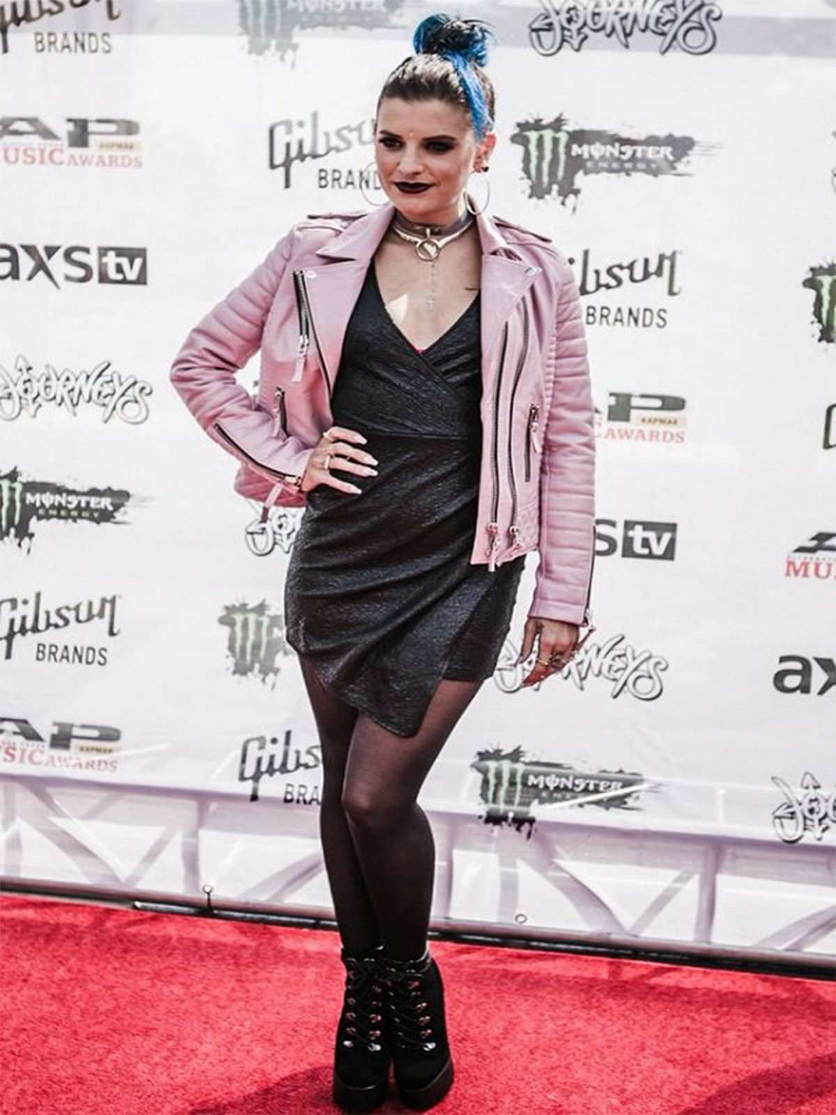 Juliet Simms Singer Brando Style Biker Leather Jacket