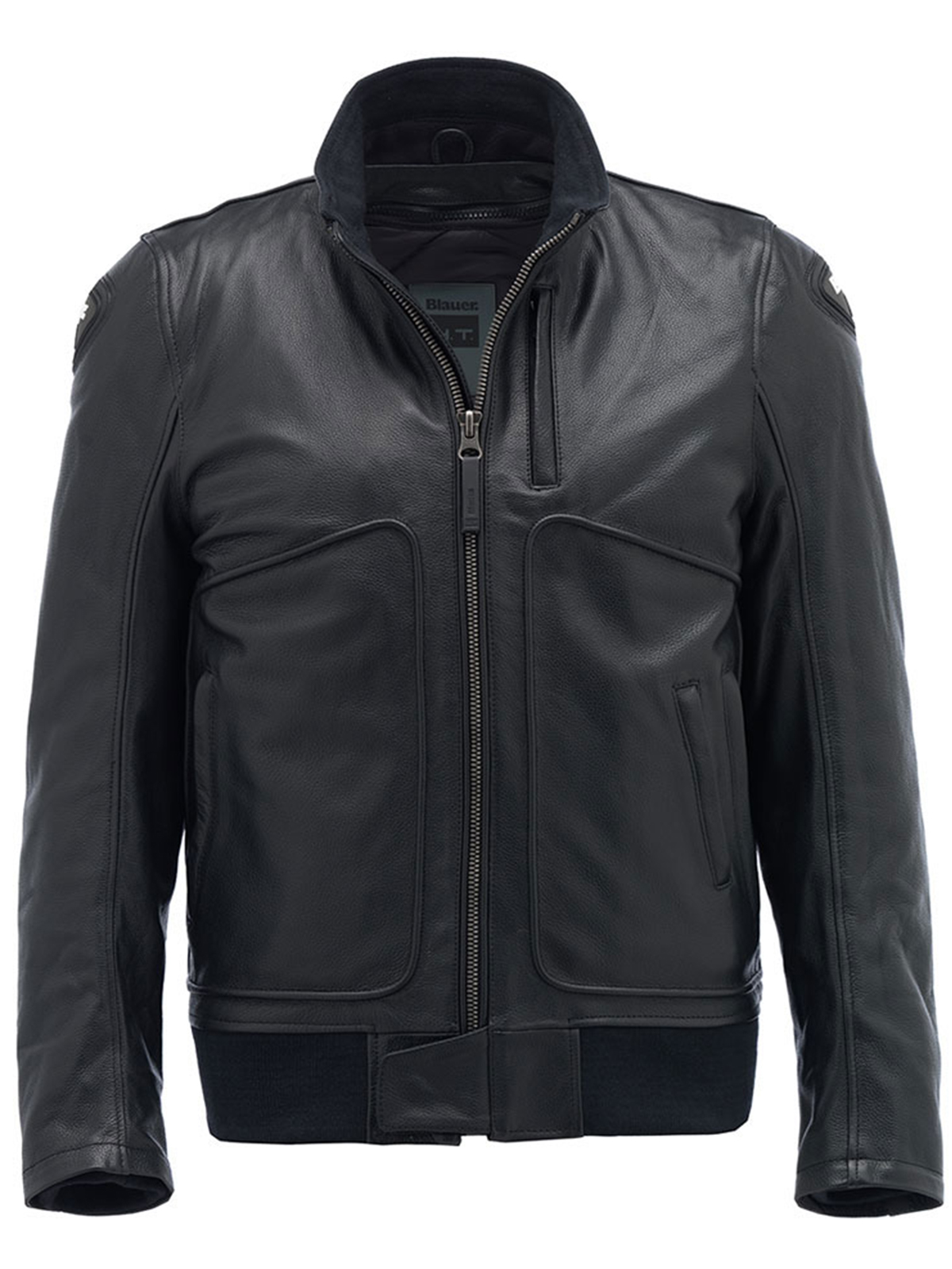 Mens Blauer Thor Black Leather Jacket