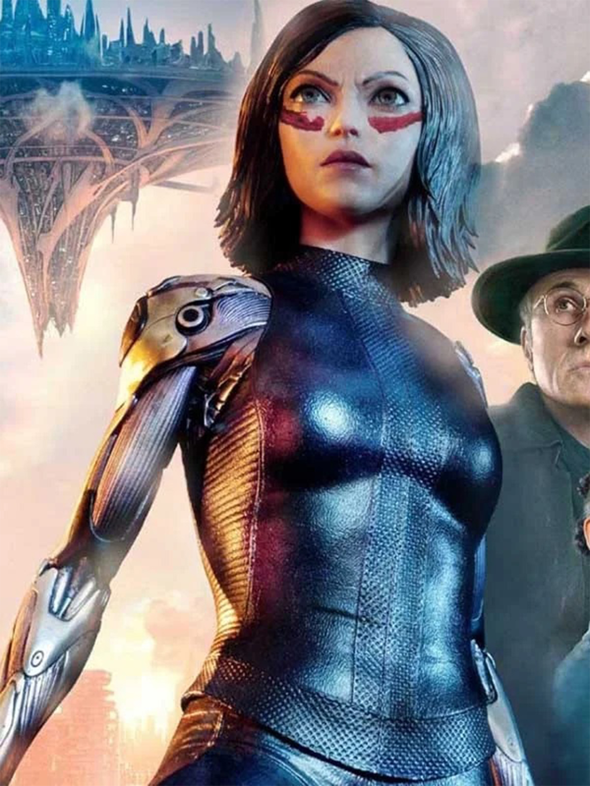 Rosa Salazar Alita Angel Leather Vest