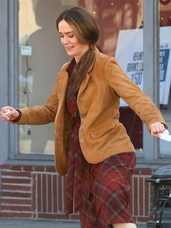 Sarah Paulson Bird Box Jessica Blazer Coat