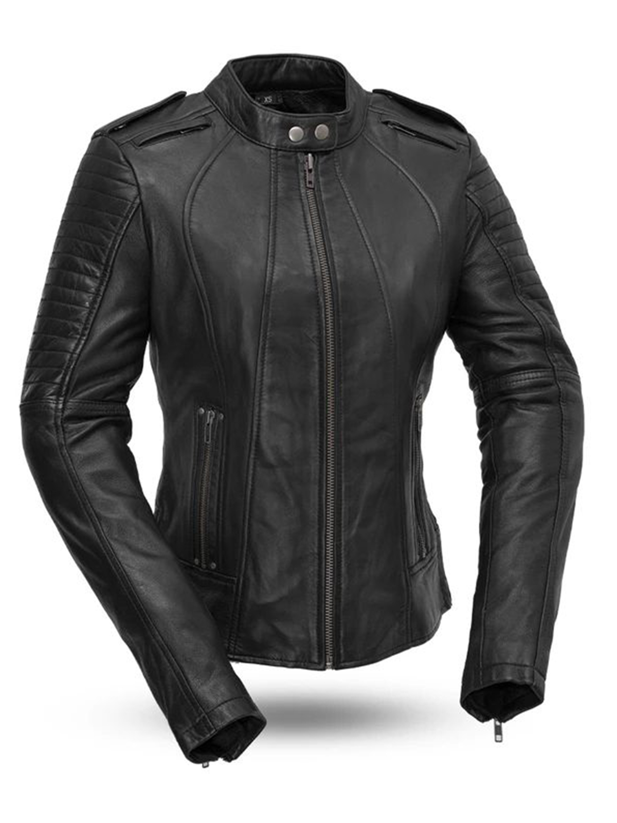 Women’s Biker Black Motorcycle Jacket