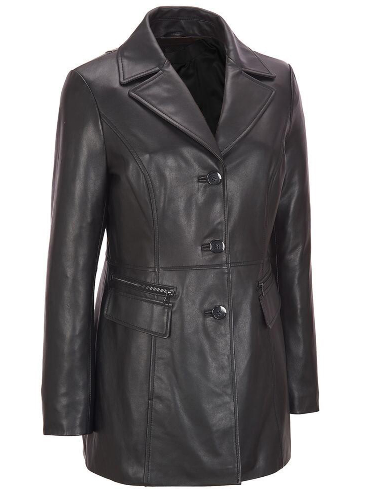 Women’s Black Petite Coat