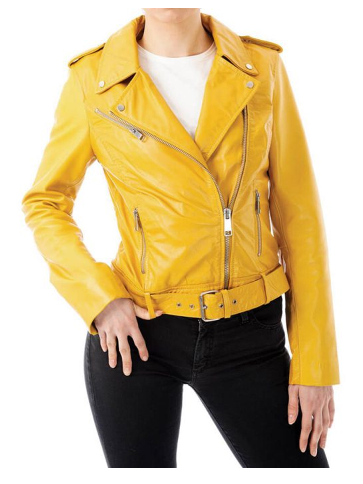 Women’s Fashion Biker Leather Jacket