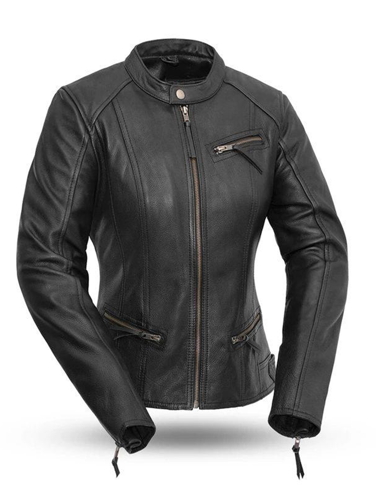 Women’s Fashionista Black Motorcycle Jacket