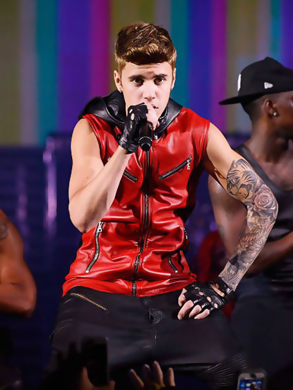 Justin Bieber Believe Tour Red Vest