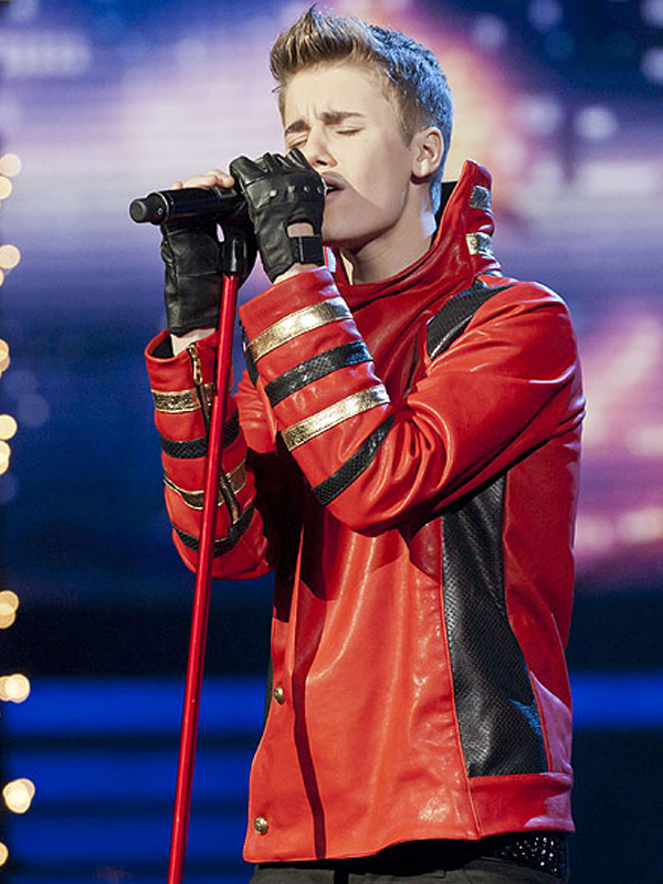 Justin Bieber The X Factor U.K. Red Jacket