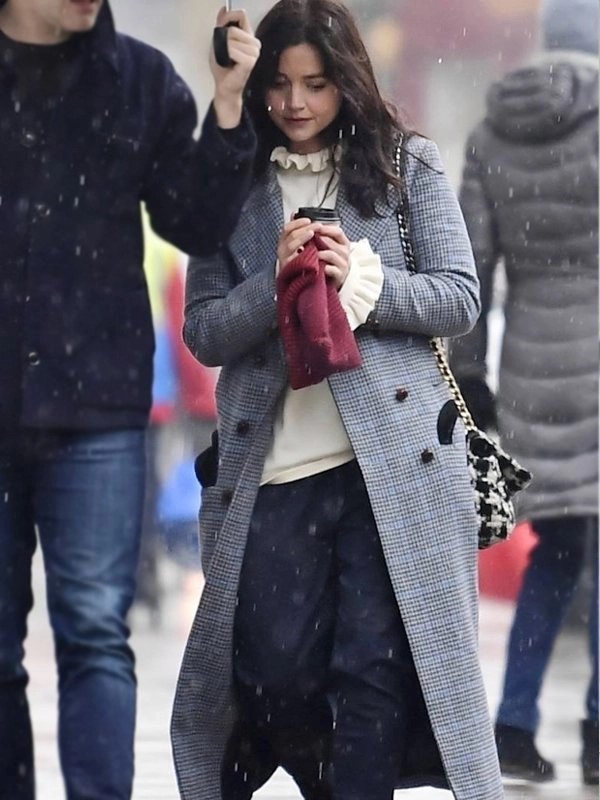 Jenna-Coleman-Grey-Wool-Coat