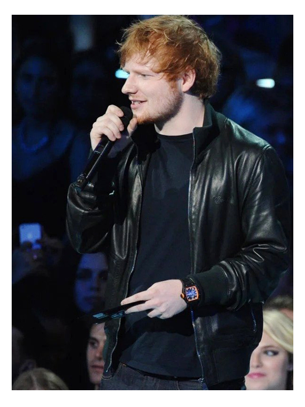 MTV-Video-Music-Awards-Ed-Sheeran-Leather-Jacket