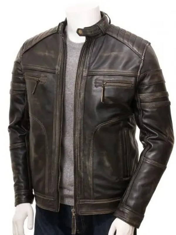 Mens-Cafe-Racer-Vintage-Brown-Leather-Jacket