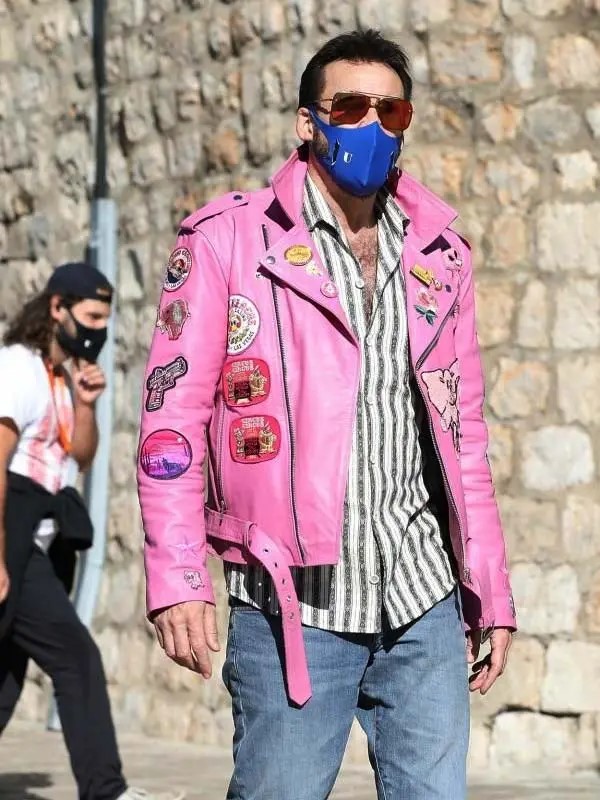 Nicolas-Cage-Pink-Motorcycle-Jacket