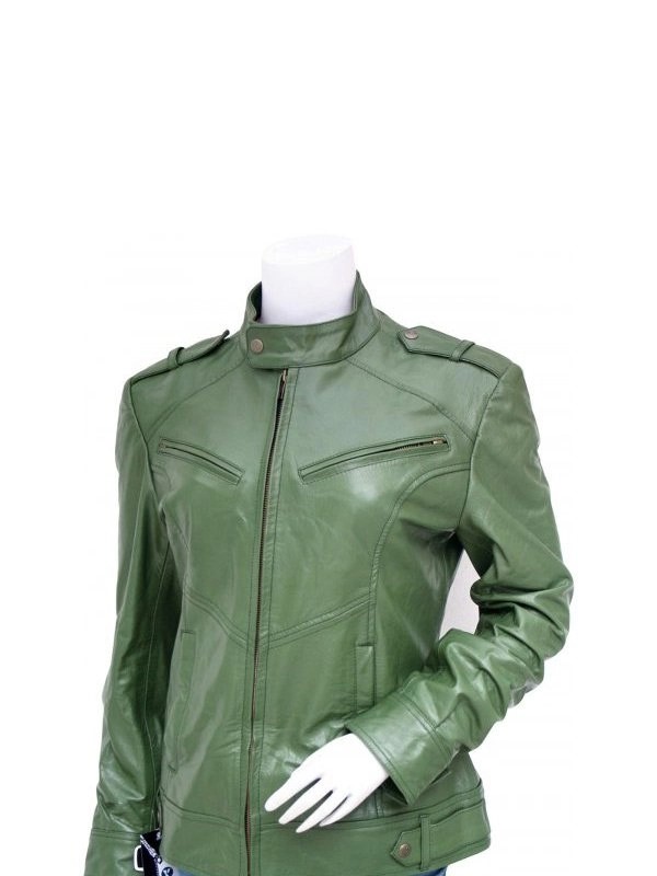 Womens-Fashion-Green-Biker-Leather-Jacket (1)