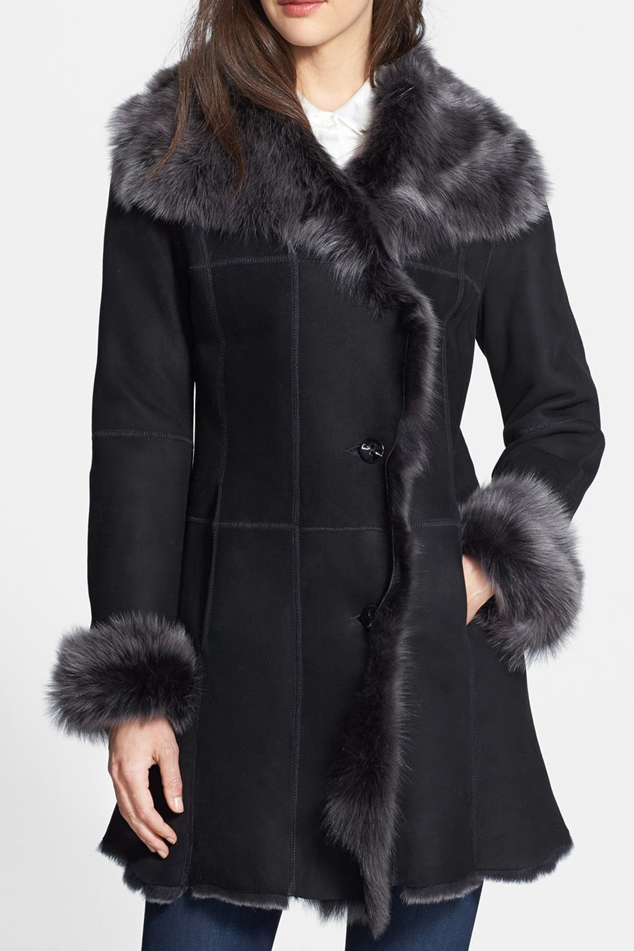 Womens-Suede-Leather-Shearling-Coat