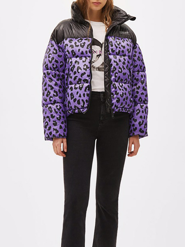 Sara-Yang-Love-Life-Zoe-Chao-Purple-Black-Leopard-Puffer-Jacket