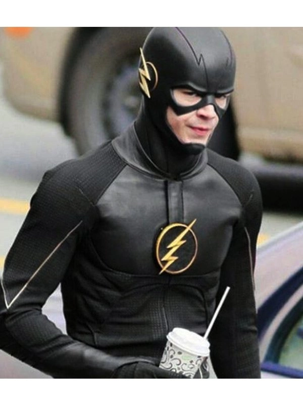 Grant-Gustin-The-Flash-Black-Leather-Jacket