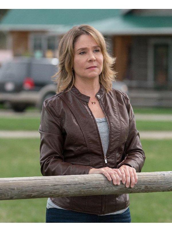 Heartland-Megan-Follows-Brown-Leather-Jacket