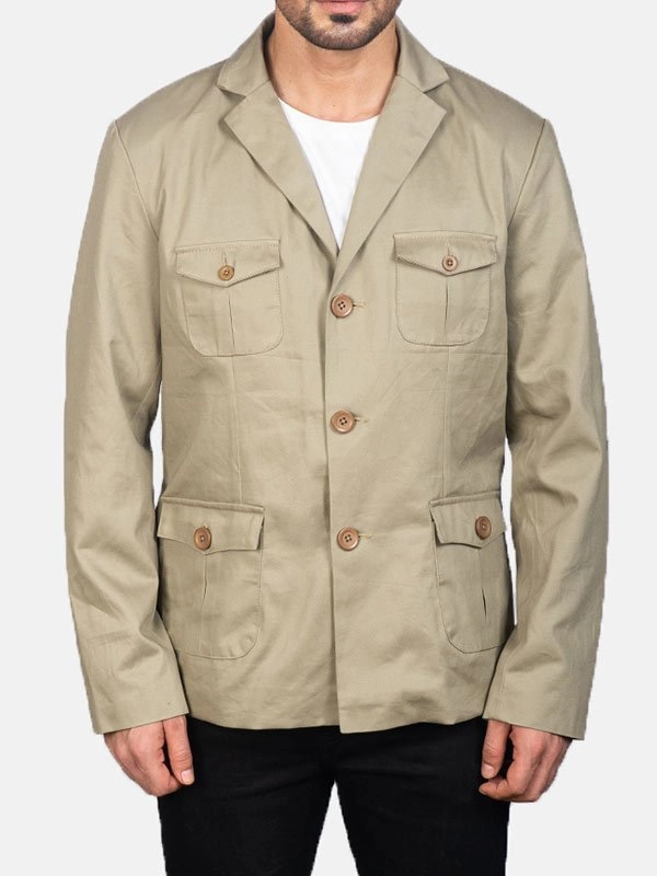 Mens-Beige-Safari-Jacket