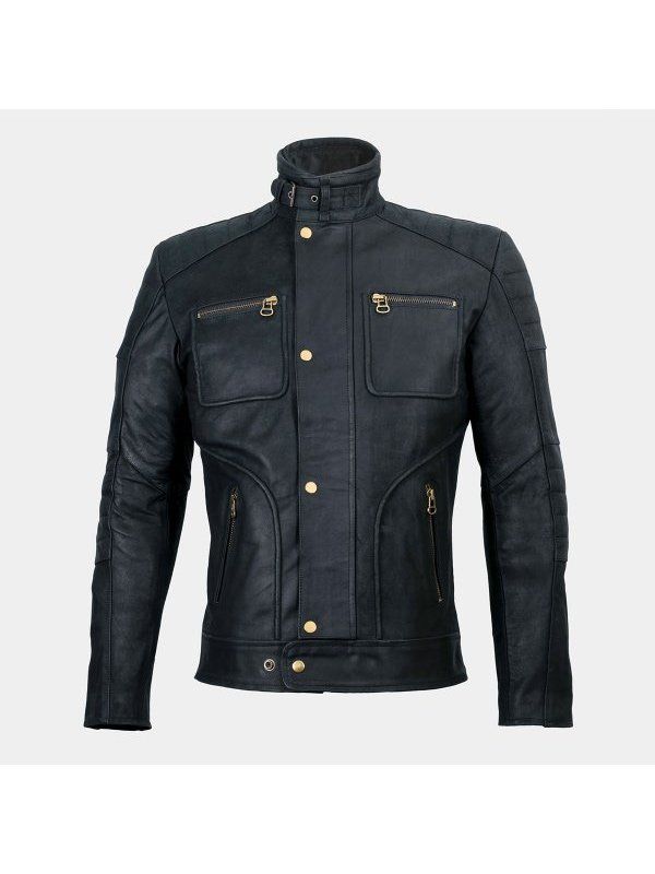 Mens-Vintage-Black-Moto-Racer-Jacket