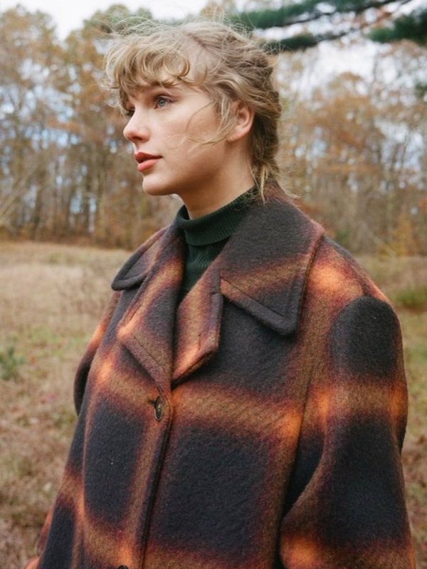 Music-Album-Evenmore-Taylor-Swift-Plaid-Trench-Coat