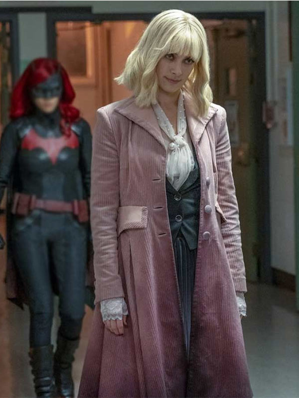 Rachel-Skarsten-Batwoman-Corduroy-Trench-Coat