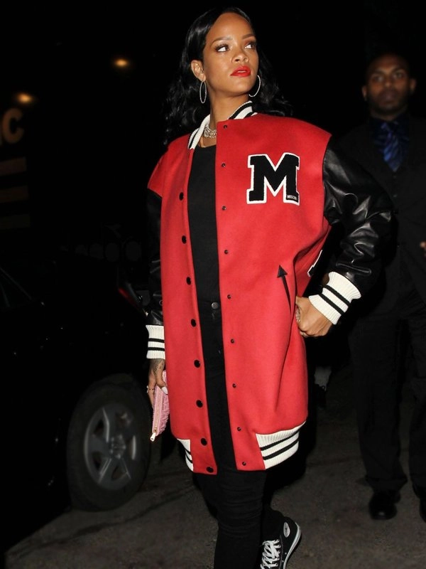 Rihanna-Long-Letterman-Jacket