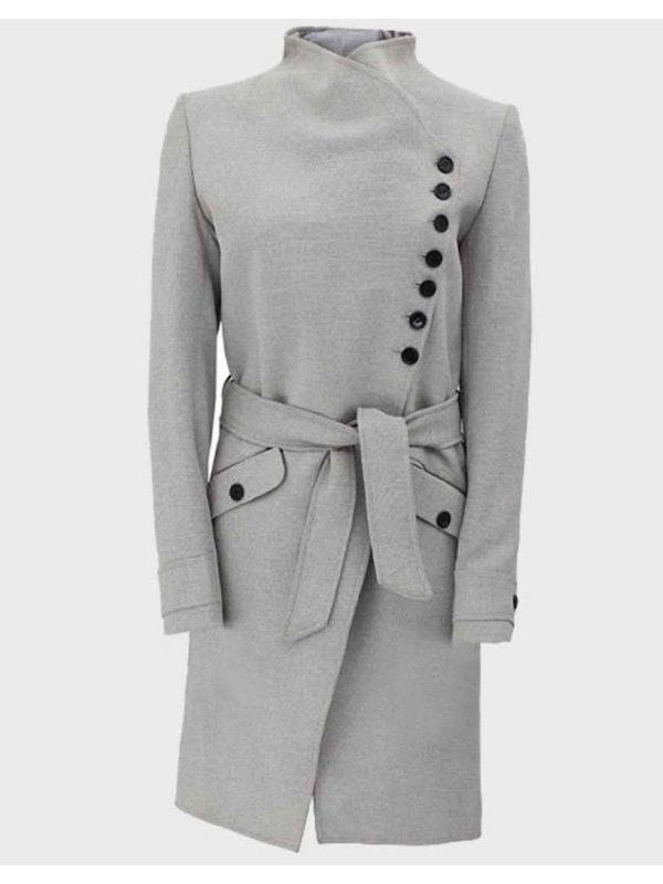 Womens-Robe-Style-Grey-Coat