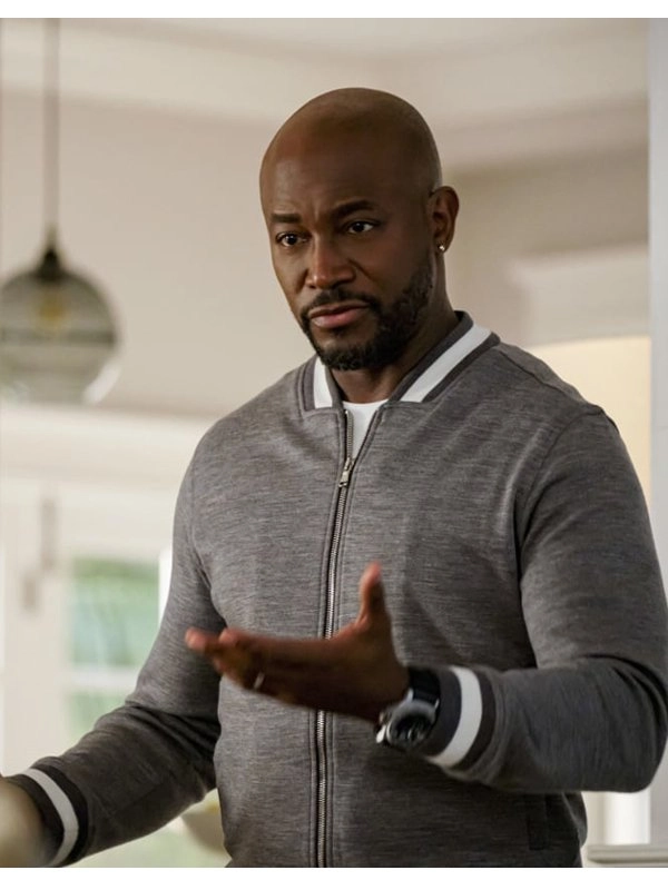 All-American-Taye-Diggs-Grey-Bomber-Jacket