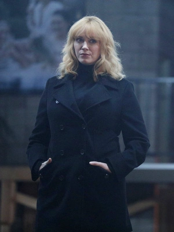 Beth-Boland-Good-Girls-Christina-Hendricks-Double-Breasted-Black-Trench-Coat