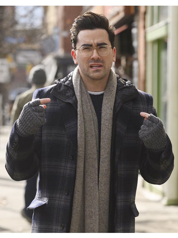 Dan-Levy-Happiest-Season-Grey-Plaid-Coat