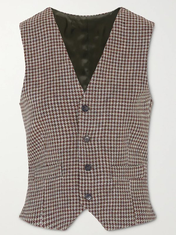 Drew-Barrymore-Wool-Checked-Vest