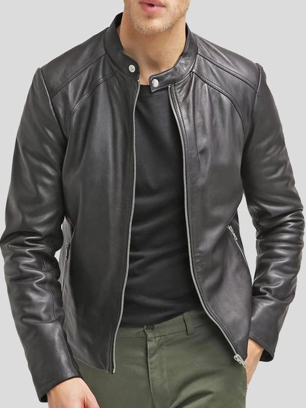 Mens-Slim-Fit-Black-Leather-Jacket