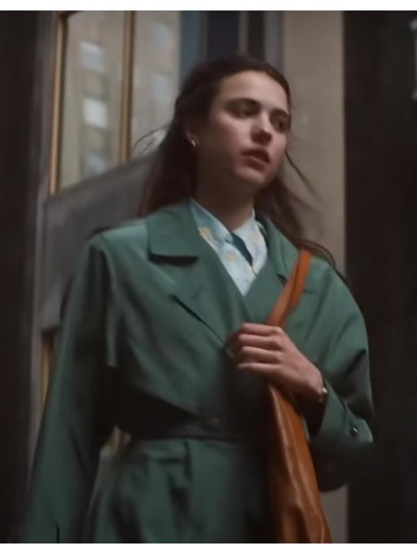 Margaret-Qualley-My-Salinger-Year-Joanna-Cotton-Green-Long-Coat