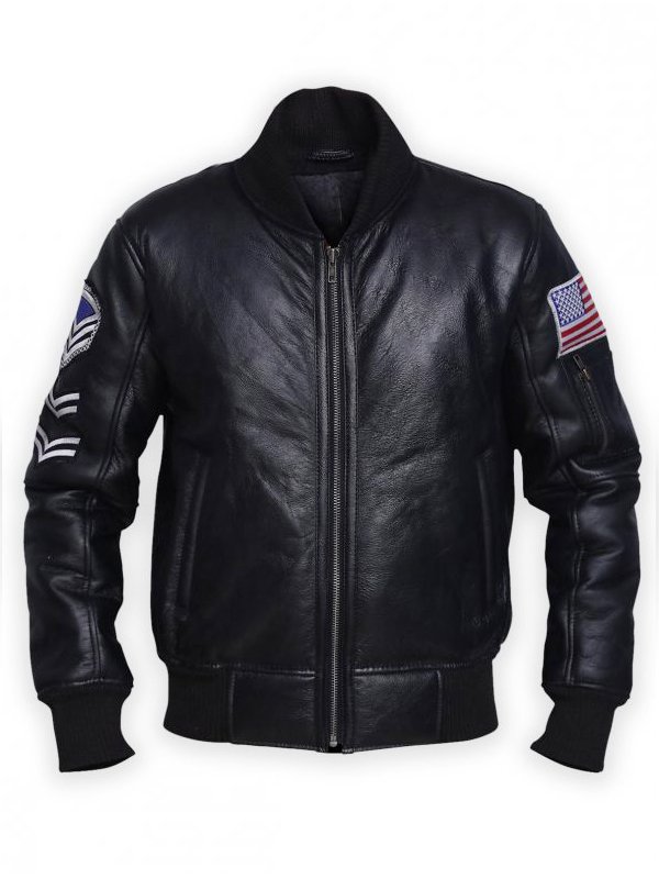 Mens-Black-American-Flag-Leather-Jacket