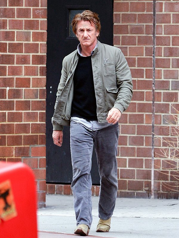 The-Gunman-Sean-Penn-Green-Cotton-Jacket