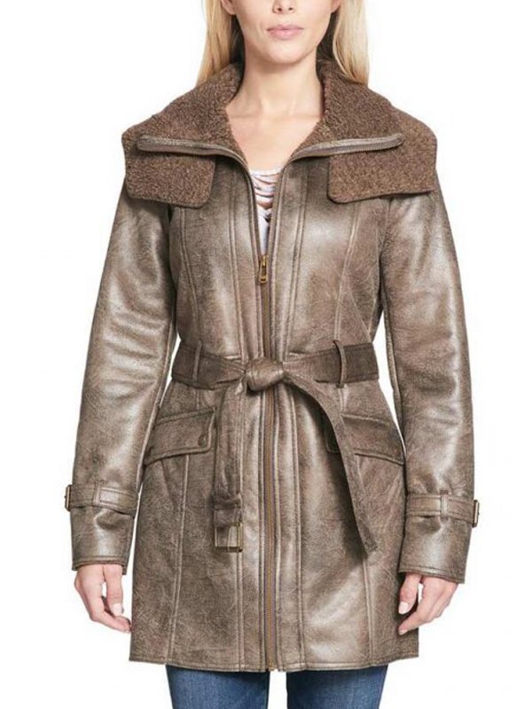 Womens-Mid-Length-Shearling-Duster-Trench-Coat