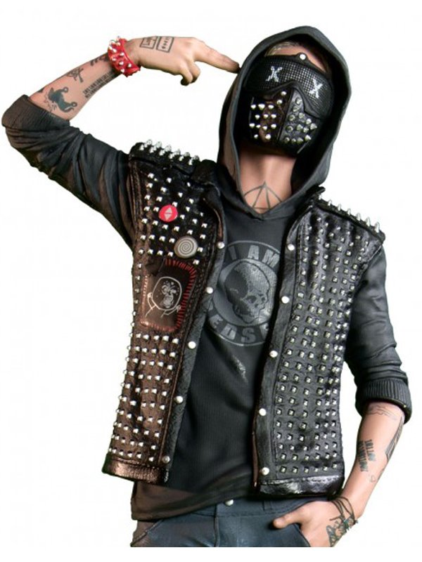 Wrench-Watch-Dogs-2-Black-Leather-Vest