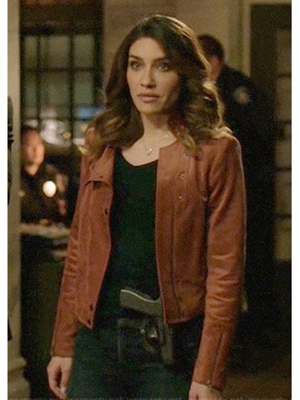 Arrow-Juliana-Harkavy-Brown-Leather-Jacket