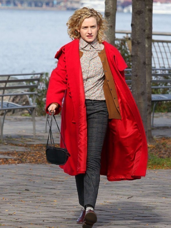 Julia-Garner-Modern-Love-Hooded-Wool-Coat