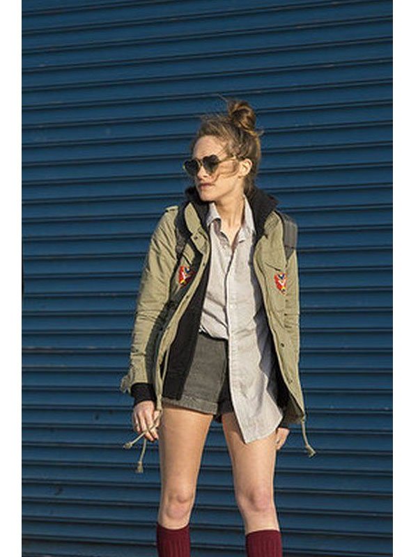 Mr.-Robot-Carly-Chaikin-Cotton-Khaki-Military-Jacket