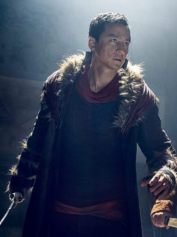 TV-Series-Into-the-Badlands-Daniel-Wu-Leather-Brown-Shearlinng-Coat