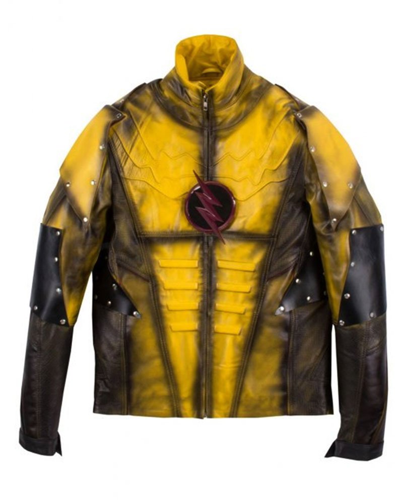 The-Reverse-Flash-Yellow-Leather-Jacket