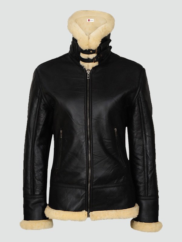 Womans-Sherarling-Black-Leather-Jacket