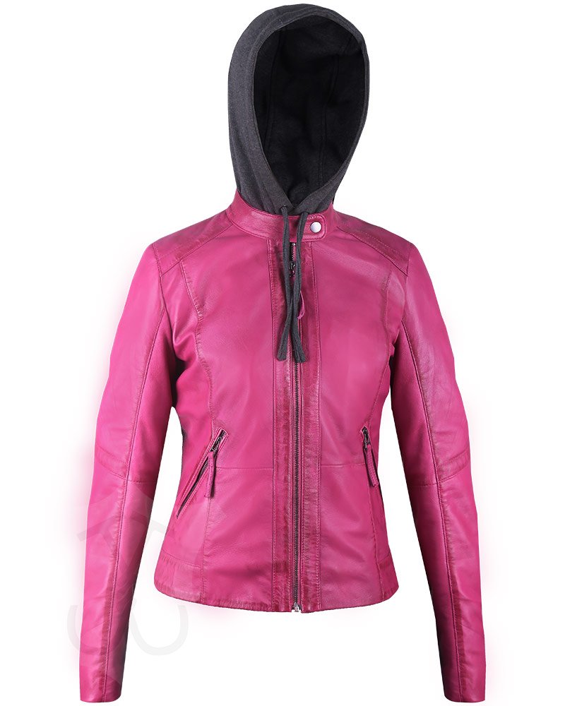 Women-Quilted-Real-Leather-Fix-Hoodie-Jacket